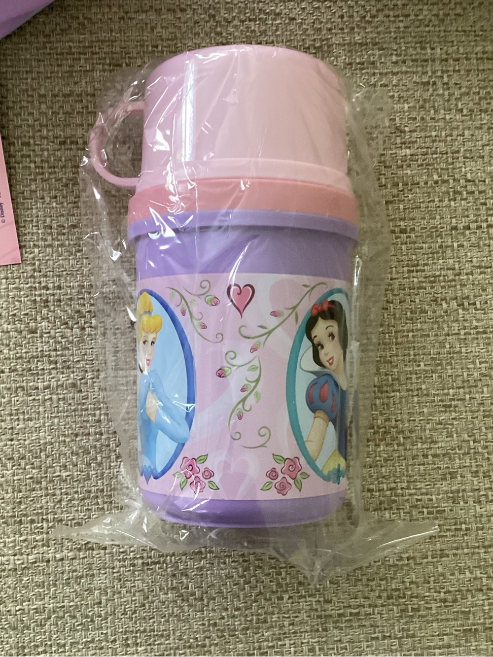 Vintage Disney Princess Jasmine Snow White Insulated Lunch Kit Thermos - Picture 13 of 14
